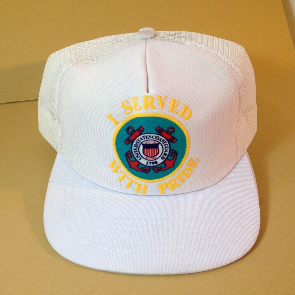 Served With Pride United States Coast Guard Baseball Cap Hat Adjustable Snapback